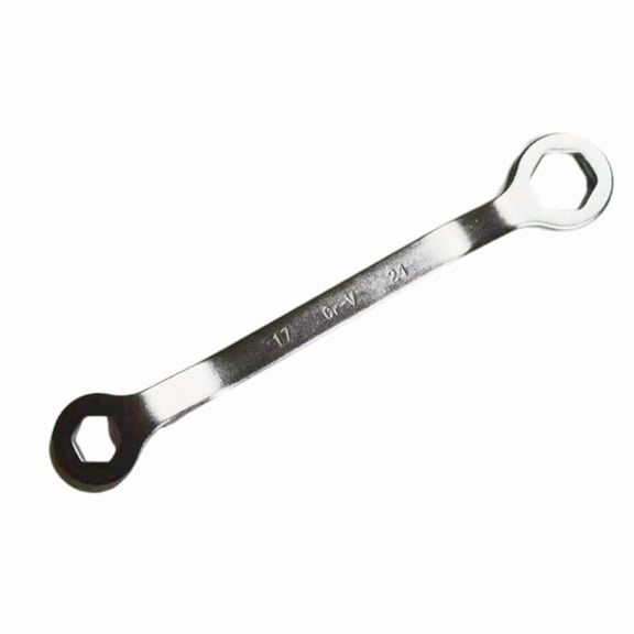Multipurpose 17mm/24mm Hexagonal Wrench Spanner Tool, with Ergonomic Grip for Motorcycle Repair and Home DIYer Projects