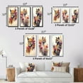 thumbnail image 4 of Designart "Puma Amidst Blooms II" Animals Wall Art Set Of 3 - Puma Multicolor Gallery Wall Set For Home Decor, 4 of 6