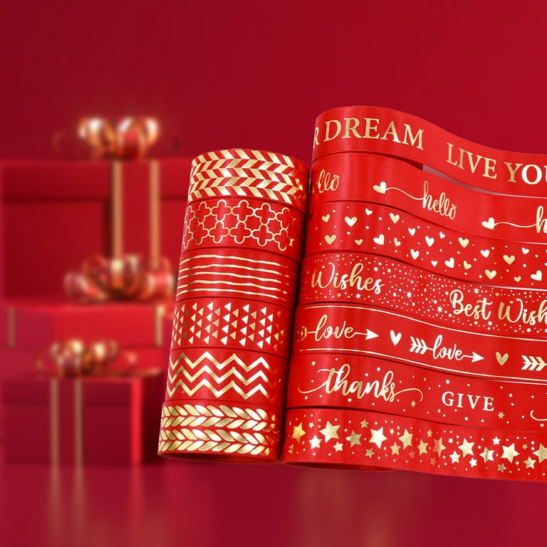 Premium AI Image  Red ribbon for gift wrapping red velvet ribbon aldi  christmas wrapping paper
