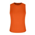thumbnail image 6 of DLfVUB Tank Tops for Men Lightweight Quick Dry Workout Sport Shirts Casual Sleeveless Breathable Muscle T-Shirt Stylish Solid Color Round Neck Vest Orange XXL, 6 of 6