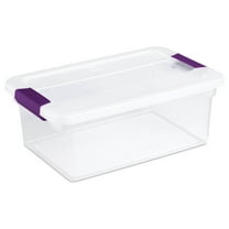 STERILITE 17531712 15-Quart ClearView Latch Box Storage Tote Containers (Pack of 1)