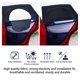 thumbnail image 5 of Pack de 4 cortinas para paraguas para ventanas, ventanillas laterales y traseras de ajuste universal con cremalleras, protección UV, privacidad, malla transpirable para coches, negro, 5 of 8