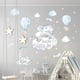 thumbnail image 2 of Pegatinas de pared con forma de globo y animales, pegatinas de pared, murales, calcomanías para niños, globos aerostáticos, nubes, elefantes para habitación de niños, guardería de bebés, 2 of 5