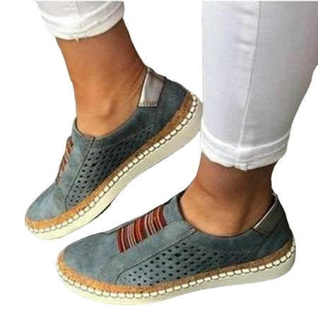 

Orthopedic Shoes for Women Plus Size Slip on Arch Support Shoes for Outdoor Camping Sports