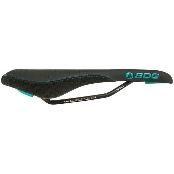 SDG Radar Saddle - Chromoly, Black/Turquoise