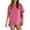Pink, variant on Pink XXL WIZUTIZ T Shirts for Women up to 50% Off Cotton Blend Tee Solid Cotton Linen Fluffy Short Sleeve T-shirt Pure Colour Ladies Blouse Holiday Beach Plain Tshirts Lightweight Plus Crew Neck Tshi