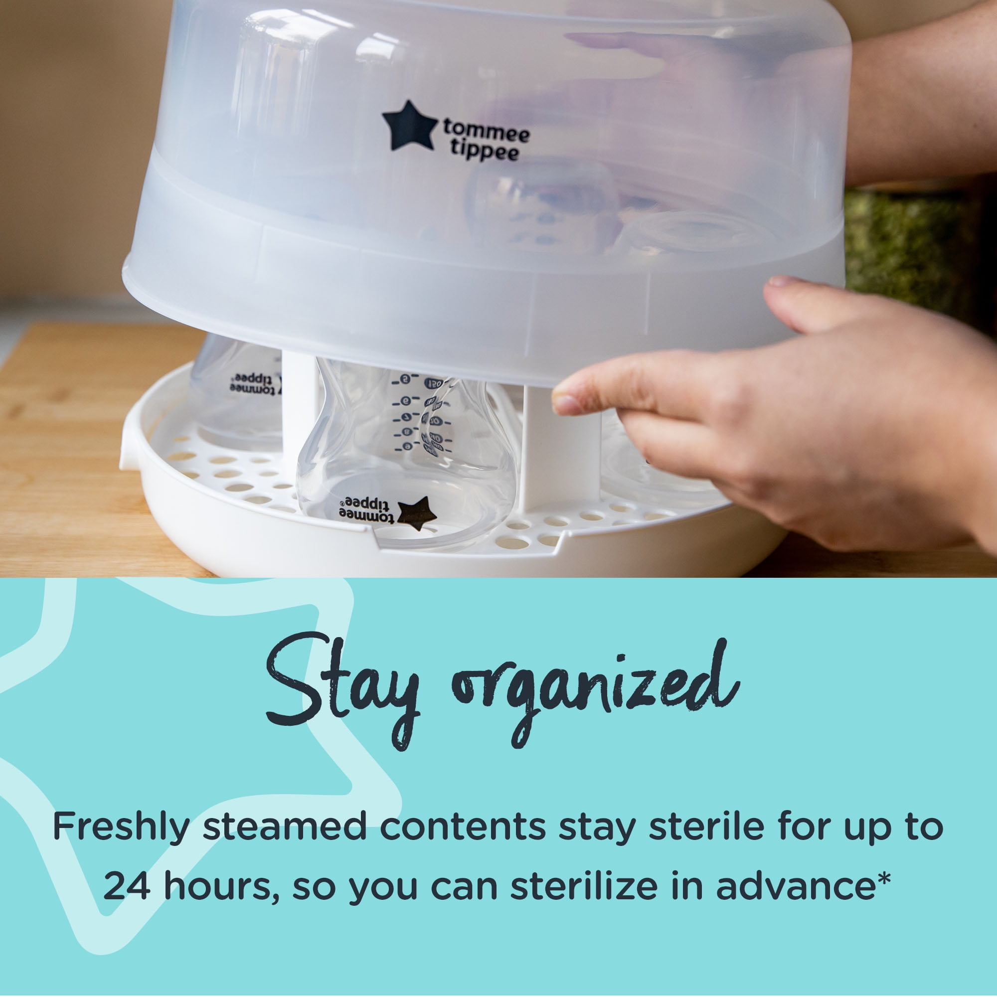 Microwave Steam Sterilizer - For Germ-Free Baby Bottles