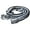 Black-White, variant on 1" X 8Ft Hilason Braided Poly Barrel Horse Racing Reins Flat Grip Knots