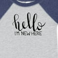 thumbnail image 4 of Inktastic Hello, I'm New Here Hand Drawn Type Boys or Girls Baby Bodysuit, 4 of 5