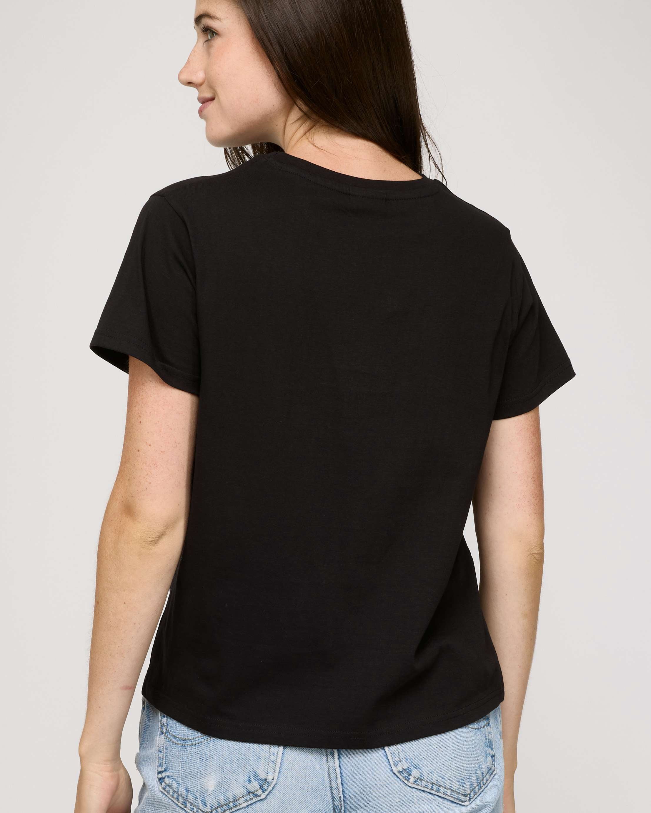 Real Essentials 5 Pack: Women’s 100% Cotton Oversized Short Sleeve T-Shirts Fashion Trendy Tees (Available in Plus Size)