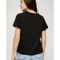 thumbnail image 4 of Real Essentials 5 Pack: Women’s 100% Cotton Oversized Short Sleeve T-Shirts Fashion Trendy Tees (Available in Plus Size), 4 of 5