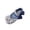 Blue, variant on Gyujnb Girls Sequin Mary Jane Shoes Pearl Rhinestone Bow Hook and Loop Flat Princess Shoes for Party Wedding,9