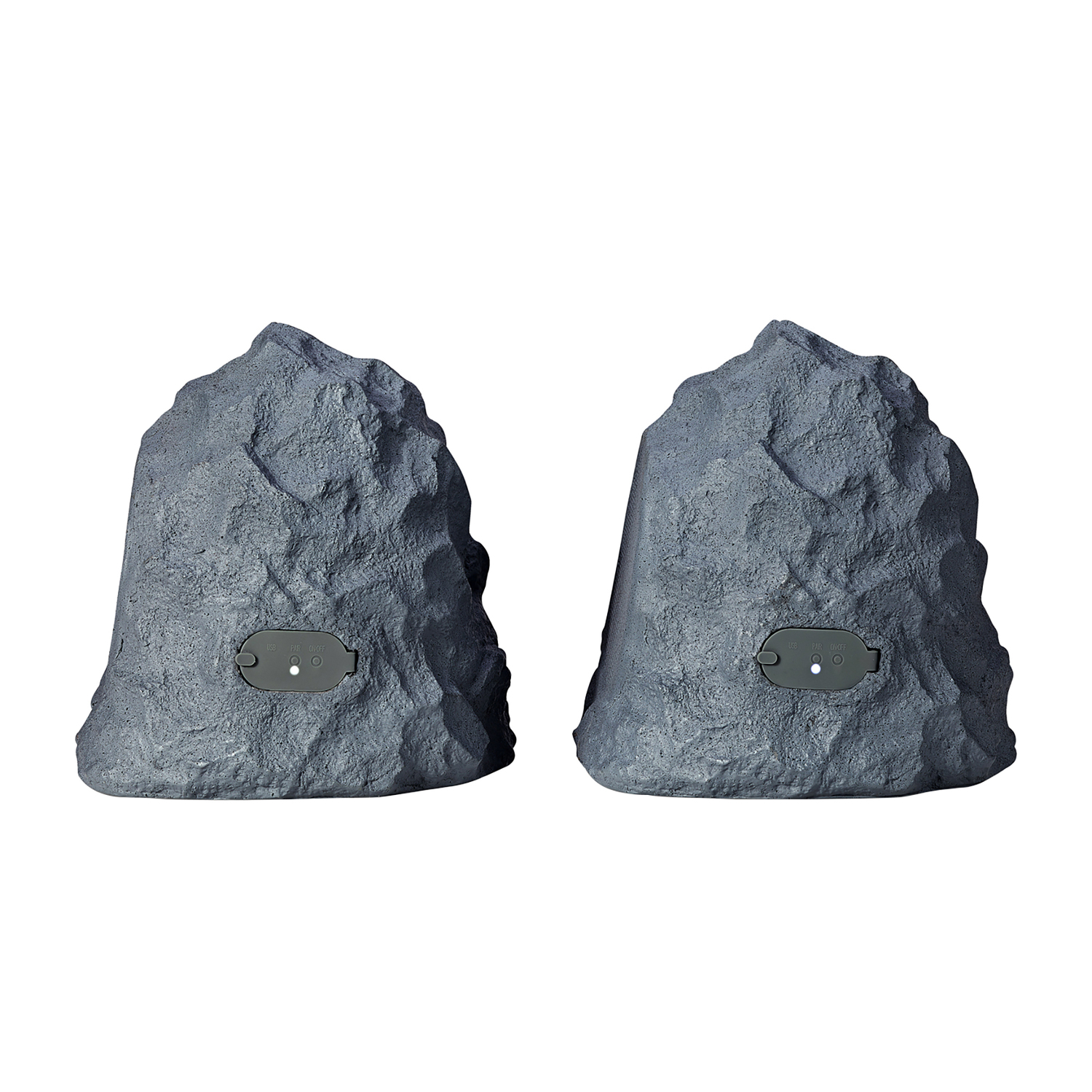 Gemini GHRK-400-PR Bluetooth TWS 40-Watt-Peak Outdoor Rock Speaker Set for Waterproof Patio Sound System, 2 Count