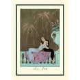 thumbnail image 2 of Barbier, George 18x24 Black Ornate Wood Framed with Double Matting Museum Art Print Titled - Le Feu, 2 of 4