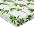thumbnail image 2 of Ambesonne Palm Tree Fitted Sheet 2 Pcs Set, Forest in Watercolors, King, Green Cocoa and White, 2 of 3