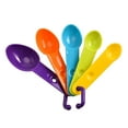 thumbnail image 1 of 5Pcs Measuring Cups Set Plastic Kitchen Flour Set Milk Oil Baking Coffee Spoons With Scale Random Color, S Electronicheart, 1 of 9