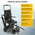 thumbnail image 4 of Ecojoy Portable Large Wheel Motorized Climbing Wheelchair Stair Lifting Chair Elevator Disabled (Load Capacity 450 lb), 4 of 11