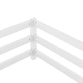 thumbnail image 5 of Sesslife Twin Size Floor Bed with Door and Fence, Wood Twin Floor Platform Bed with Slats, Toddler Bed for Kids Boys Girls, Montessori Bed, No Box Spring Needed, White, 5 of 7