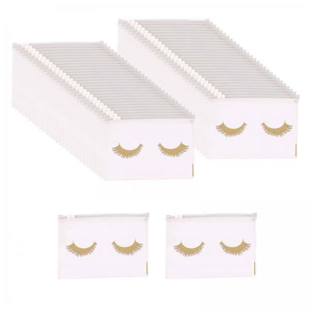 lionlar 2X 50x Reusable Lash Bags Makeup Bags Lightweight Multi Functional Practical S 2 Pcs