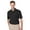Black, variant on BlueGeneration Mens Wicking Piped Polo - Navy 3 Extra Large Solid