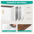 thumbnail image 6 of White Storage Cabinet with Doors and Shelves,30 inch Small Pantry Cabinet Sideboard with Leg,Accent Cabinets with Storage,Side Floor Cabinets for Home,Kitchen,Coffee Bar,Dining/Living Room, 6 of 8