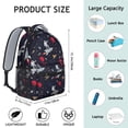 thumbnail image 4 of Starry Night Waterproof Backpack - Breathable & Durable with Spinal Support, Constellation Print for School & Commuting, 4 of 6