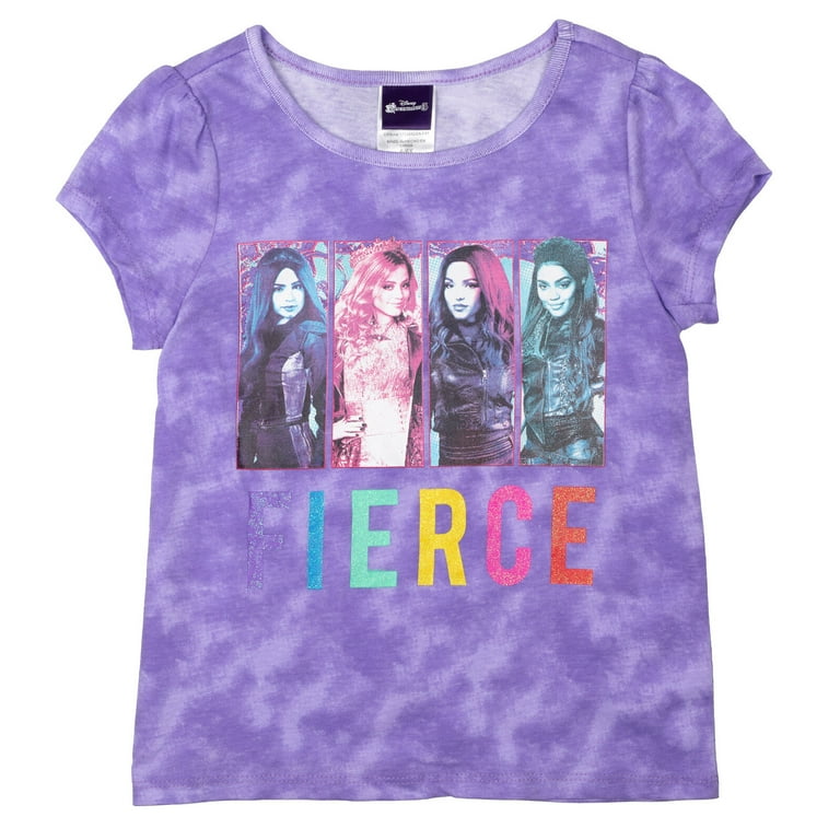 Disney Descendants Mal Evie Audrey Big Girls T-Shirt Skirt and