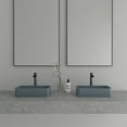 thumbnail image 6 of CASAINC 20" Concrete Rectangular Bathroom Vessel Sink with Strainer, Blue Ashes, 6 of 8