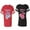 Men Red / Women Black, variant on Boyfriend Girlfriend Fiance Husband Wife Matching Couple Cotton Jerseys (Men Red / Women Black) (Men S / Women S)