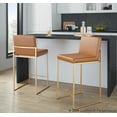 thumbnail image 2 of LumiSource Fuji High Back 26" Fixed-Height Barstool - Set of 2, 2 of 6