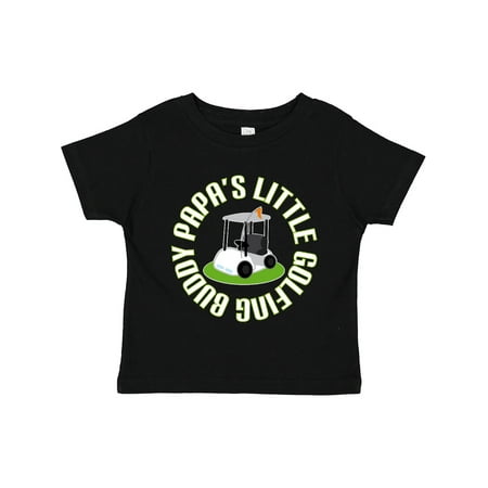 

Inktastic Papa s Little Golfing Buddy Gift Toddler Boy Girl T-Shirt