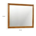 thumbnail image 5 of Benjara Lennart Mid-Cent Modern Mirror, Oak Finish, 5 of 5