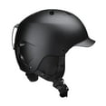 thumbnail image 2 of Casco de esquí para nieve, resistente al impacto, casco deportivo ligero, casco de monopatín para deportes al aire libre, actividades de invierno para Negro, 2 of 8