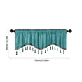 thumbnail image 5 of JVBTVB Tassel Curtains 59x16 Inch Rod Pocket Window Panels, Elegant Fringed Short Drapes for Living Room Bedroom Home Decor, 5 of 6