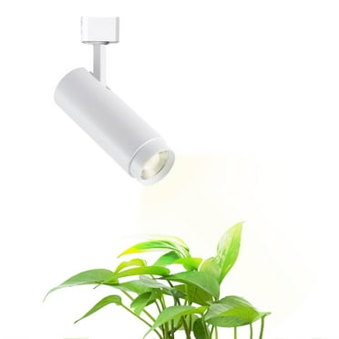 FSLiving J-Type Track Lighting Heads Full Spectrum for Indoor Plants Linear Look White Rotation Design Lights with Gimbaled Spot Adjustable Zoom Kitchen 1 Light Idea for Large Plant Light