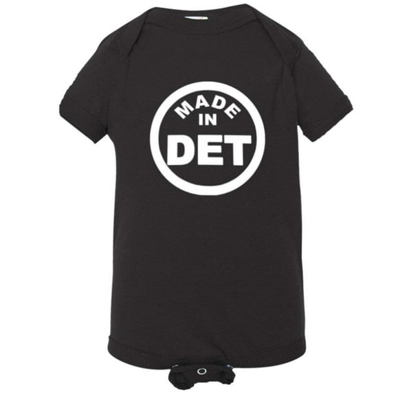 PleaseMeTees™ Baby From Born Made In Detroit MI Logo Label Tag HQ Jumper