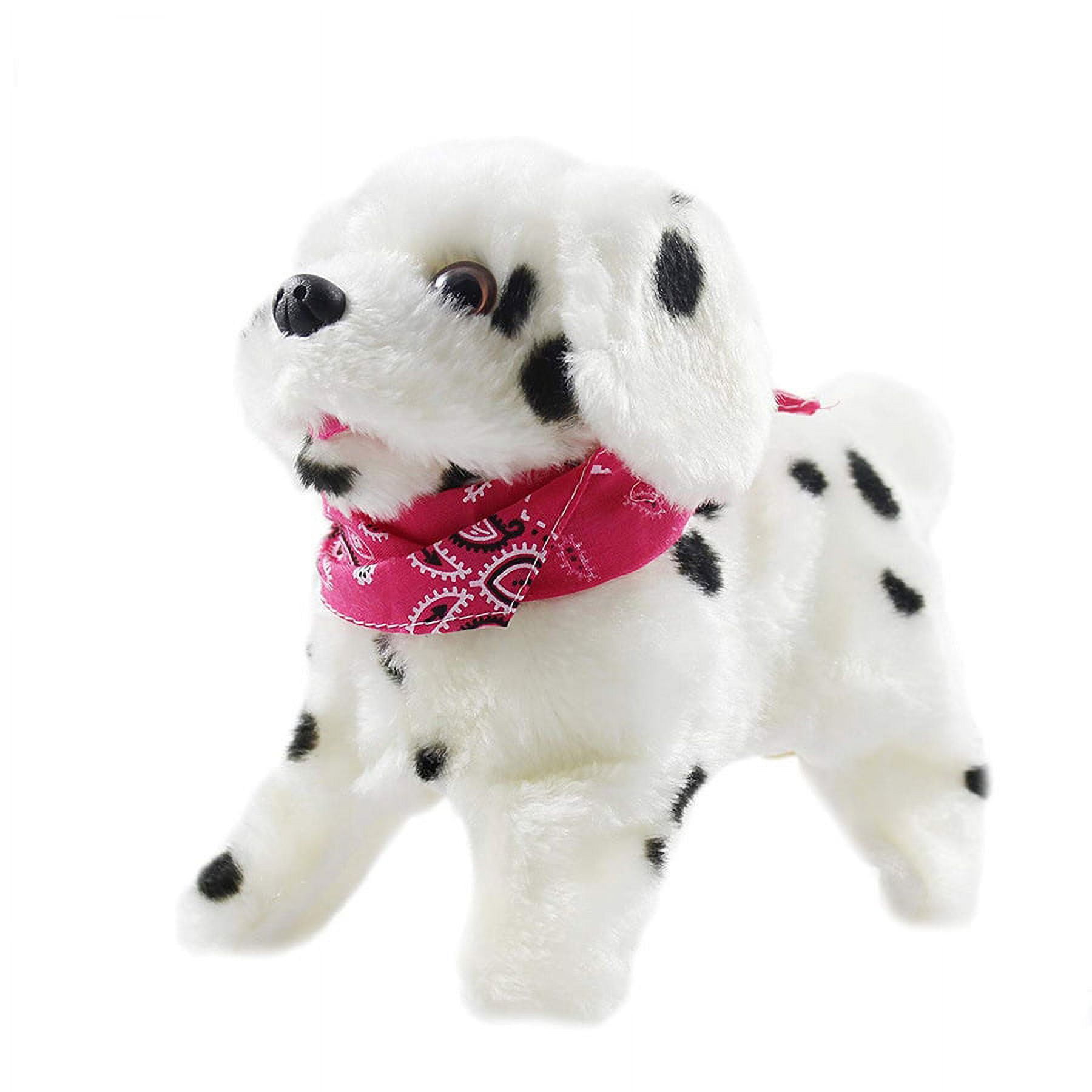 PlayWorld Cute Somersault Little Puppy - Barks, Sits, Walk, And Flips (Black and White)