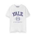 thumbnail image 1 of Yale Unisex White Short Sleeved T-Shirt, 1 of 6