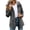 Gray,women's raincoats waterproof hooded lightweight, variant on SZJXBUY Rain Coat with Hood Women Plus Size Striped lined Waterproof Lightweight Windbreaker with Drawstring Travel Outdoor Long Sleeve Rain Jackets with Pockets Army Green,L