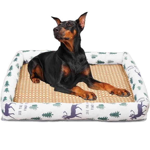 Pet Cooling Mat Cat Dog Cushion Pad Summer Cool Down Comfortable Soft for Small to XXX-Large Dogs, Non-Deformable Cooler Mat, Wear-Resistant Pet Bed Supplies - S(15.75"x11.8"x1.1")