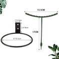 thumbnail image 6 of POINTERTECK 3 Pack 4in Flower Pot Holder Ring Wall Mounted Metal Planter Hooks Hangers Wall Bracket With 8 Pack Plant Support Plant Stakes for Small Plant Flower Vegetable,Indoor Leafy Plants, 6 of 6