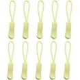 thumbnail image 1 of Nvzi 10 tiradores de cremallera de repuesto de color beige, extensores de cordón para mochilas, chaquetas, equipaje, carteras y bolsos, 1 of 5