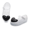 thumbnail image 3 of Mepaouo Girls Princess Dress Sandals Jelly Shoes for Toddler Clear Glitter Mary Jane Flats, 3 of 9