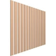 thumbnail image 3 of Ekena Millwork 47"H x 3/8"T Adjustable Wood Slat Wall Panel Kit with 3"W Slats, Alder (contains 15 Slats), 3 of 7
