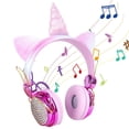 thumbnail image 1 of Auriculares Para Niños Auriculares Con Cable Montados En La Cabeza Cómodos Ajustables Con Micrófono Auriculares De Dibujos Animados Scienceny EL016407-02, 1 of 5