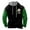 Green-f, variant on Kcolen Men St Patrick's Day Hooded Sweatshirt Stand Collar Irish Green Graphic Pullover Casual Jacket St Patricks Day Holiday Celebration Tops