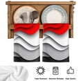 thumbnail image 6 of Red Black Ombre Microfiber Kitchen Towel, Modern Abstract Moire Art Geometric Soft Absorbent Dish Towels, Quick Drying Washable Dishcloths for Kitchen Cleaning, Drying Dishes, 18x28 Inches, 6 of 9