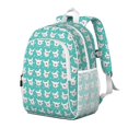 thumbnail image 2 of Esign Of Head Pug Dog Backpack for School,Cute School Bag,Schoolbag with Adjustable Shoulder Straps & Padded Back,15"x11.42"x5.5", 2 of 6