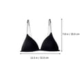 thumbnail image 4 of 2 bralettes triangulares para mujer, sujetadores sexys sin costuras y sin aros., 4 of 8