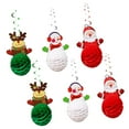 thumbnail image 2 of 6x adornos colgantes de Navidad Bola de panal colgantes de papel decoración de Navidad para la pared del hogar sala de estar telón de fondo para, 2 of 6